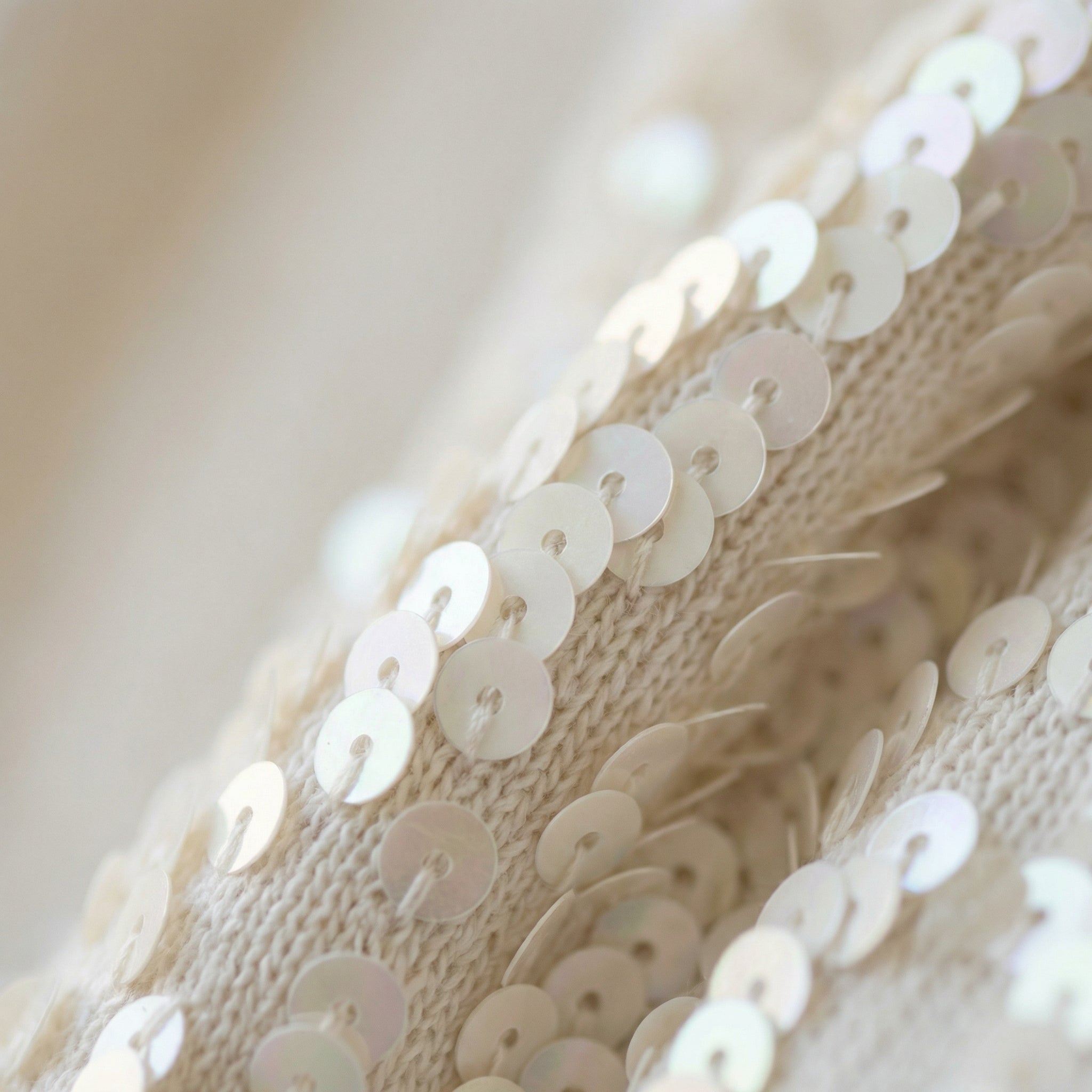 CELESTIAL — Sequin Hoodie [Gu White]