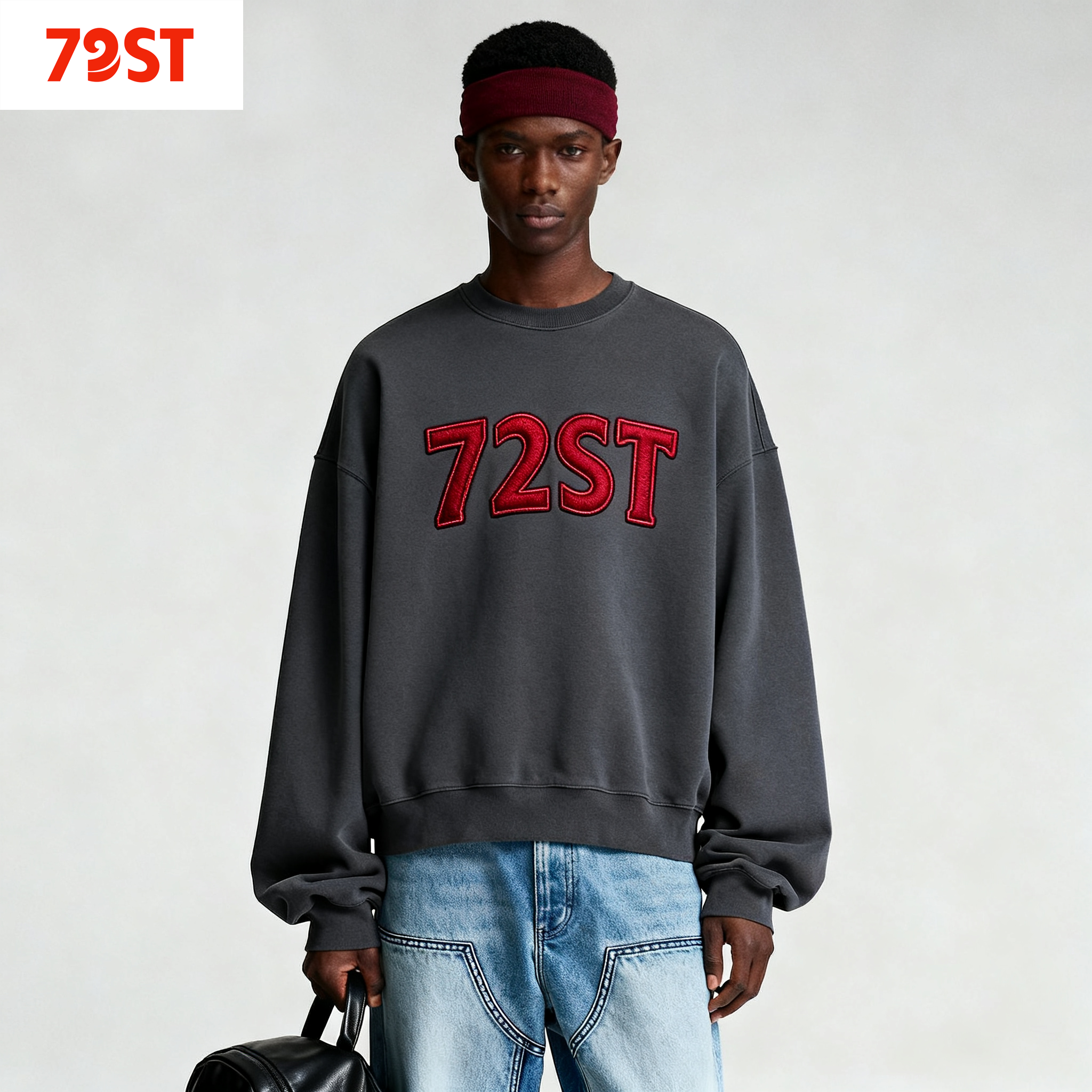 72ST logo Red embroidery