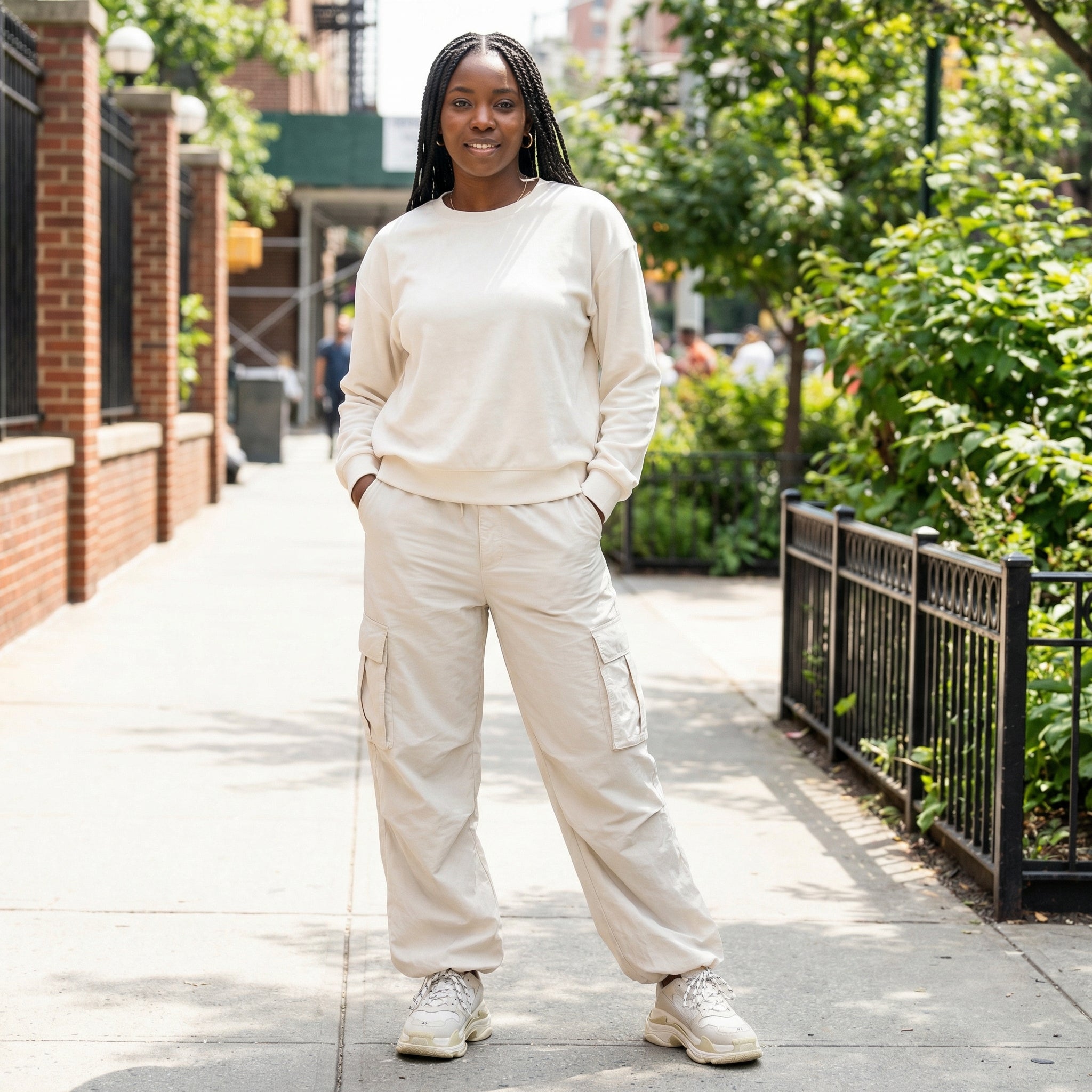 72ST Icon Velvet Print Long Sleeve Sweatshirt